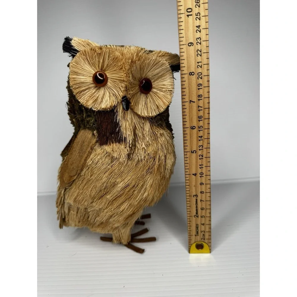Pottery Barn Natural Owl Decorative Figure 9